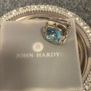 John hardy Kali blue topaz ring. Excellent condition!